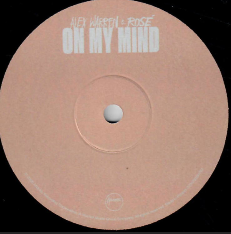 NUEVO-Alex Warren (6) & Rosé (2) ‎– On My Mind